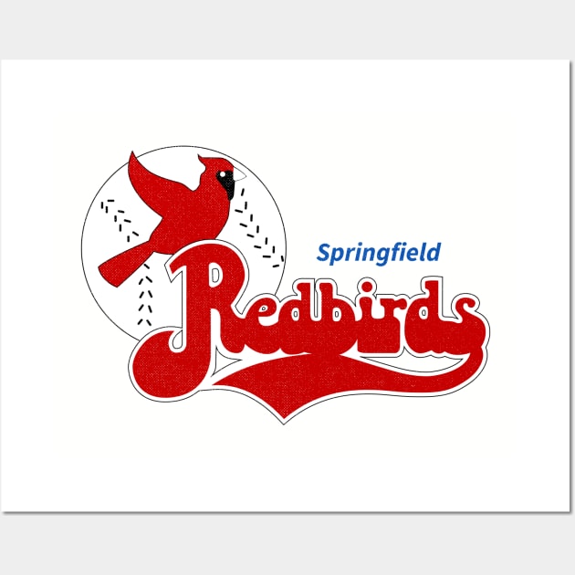 Defunct Springfield Redbirds Baseball 1987 Wall Art by LocalZonly